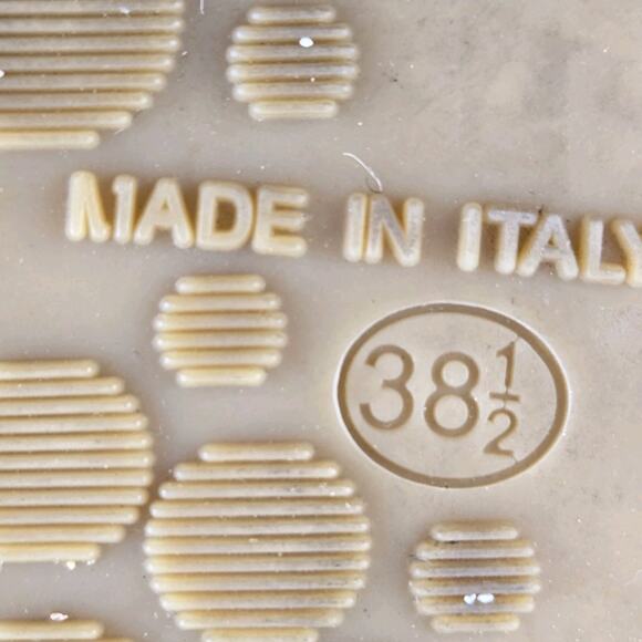 Jimmy Choo Sandals Womens 8.5 38.5 Platform Espadrille Beige Patent Leather - Picture 14 of 15